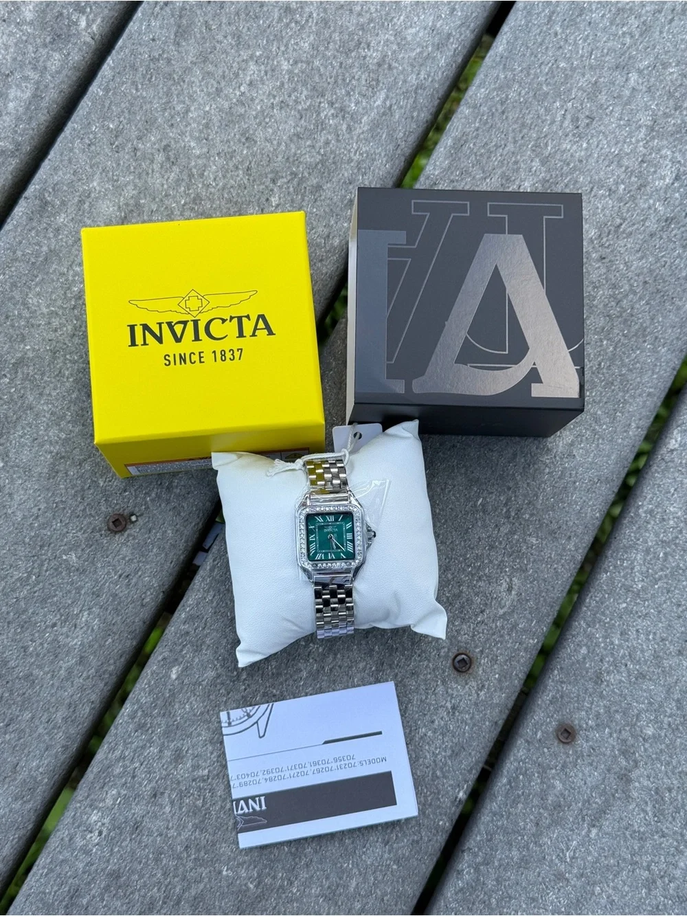 Invicta Celestial green dial with diamond bezel Womens Watch